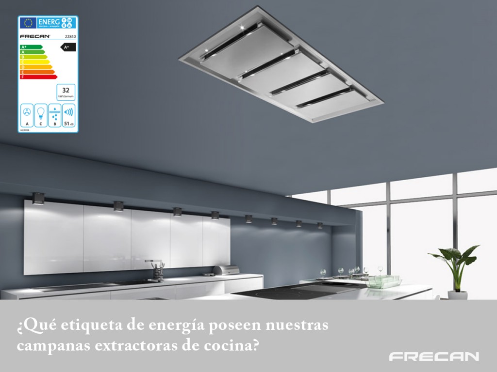 Etiqueta energética campanas extractoras de cocina Frecan