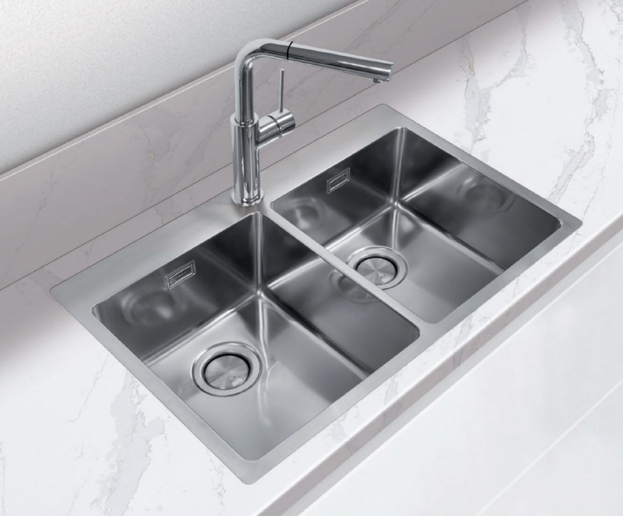 fregadero a ras de encimera