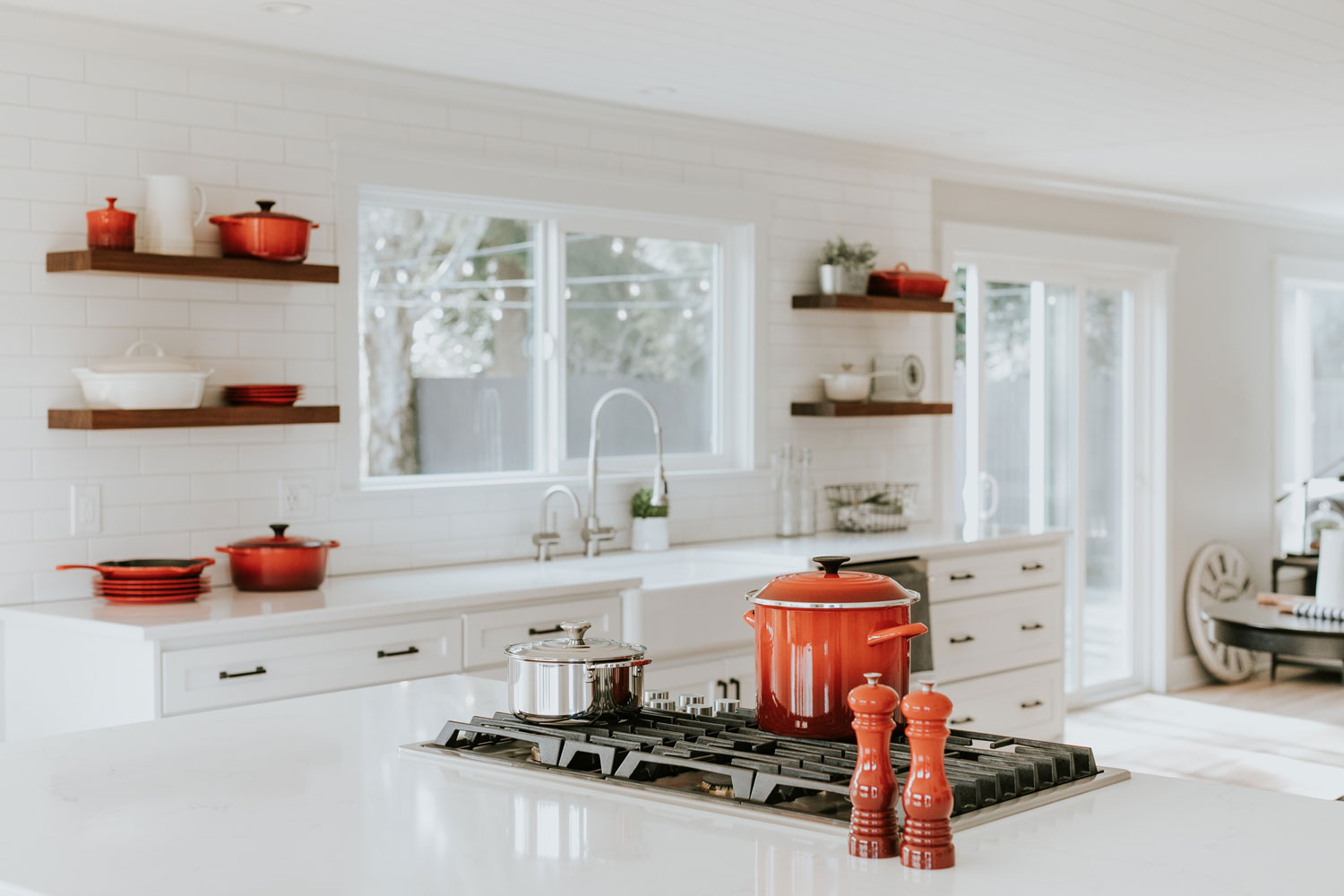 Cocina con un toque de color