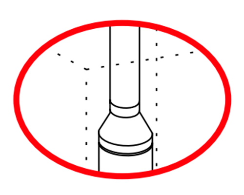 Installation of conductive tubes of Frecan hoods