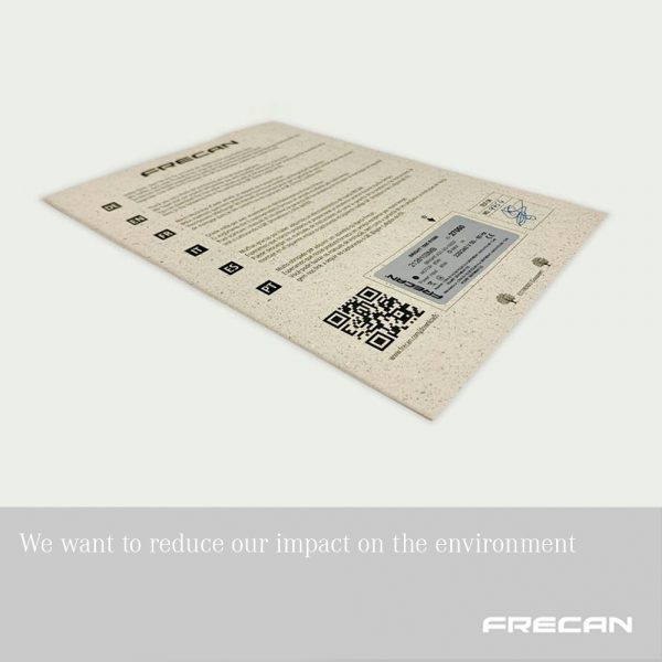 Sustainability - Green initiatives. Grass paper - FRECAN