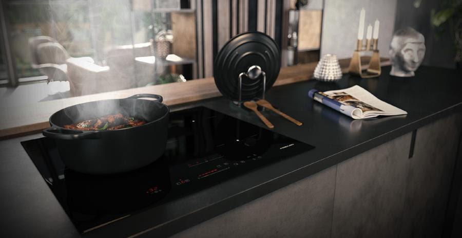 New H-Connect technology integrated into the induction hob, Frecan