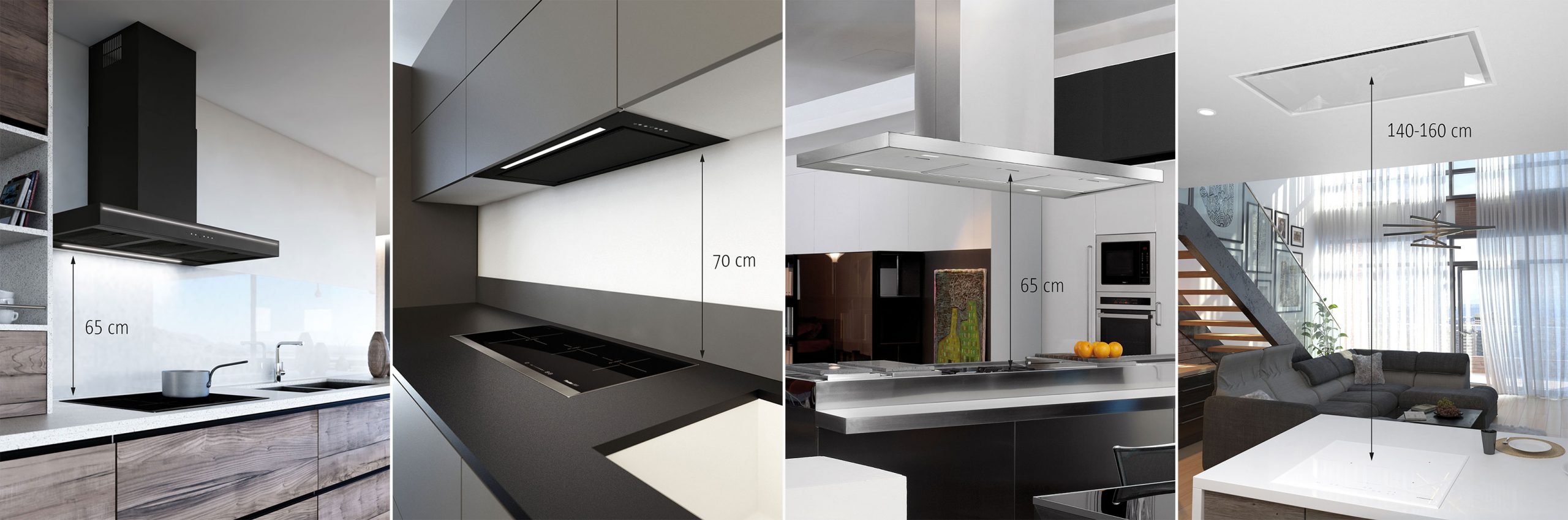 At what height should a cooker hood be installed? - Frecan