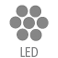 • Iluminación tira LED (5W/metro - 2700K).