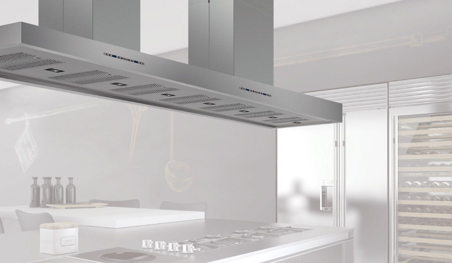 Campana Extractora de Cocina a medida Emotion, doble tubo, doble motor