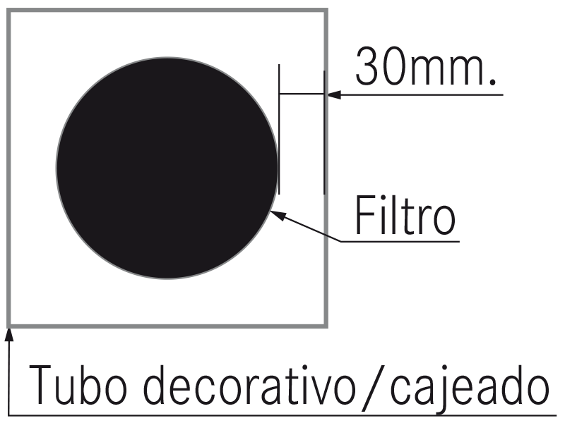 Campanas Extractoras de Cocina - Filtros de Plasma Frecan - Plano técnico