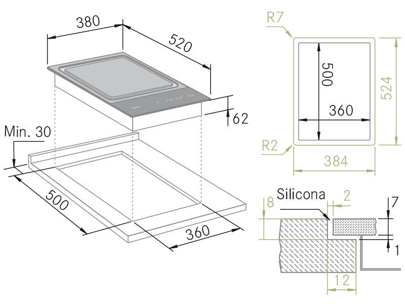 Plano Domino Plancha