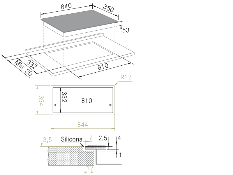 Dessin Vitro i3 Induction Bidge